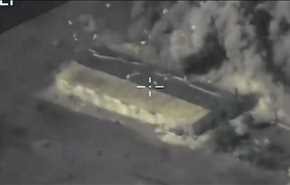 بالفيديو؛ لحظة إصابة صواريخ مجنحة روسية لمواقع 