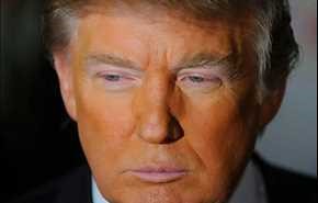 اسرار رنگ نارنجی صورت دونالد ترامپ! +عکس