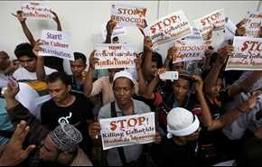 خشم آسیایی‌ها از جنایت علیه مسلمانان میانمار