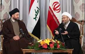 دیدار رئیس مجلس اعلای اسلامی عراق با رئیس قوه قضائیه | تصاویر