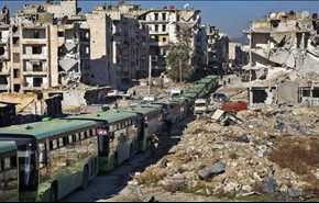 توقف عملیات تخلیه شهر حلب
