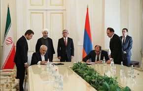 امضای پنج سند همکاری بین ایران و ارمنستان
