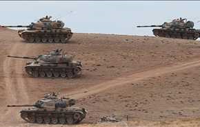 ادوات نظامی تازۀ ترکیه به مرزهای سوریه رسید (ویدیو)