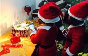 أطفال من العراق يحتفلن بأعياد الميلاد و بقدوم رأس السنة الميلادية الجديدة