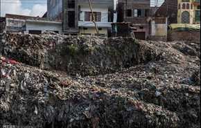 تراکم القمامة في السواحل