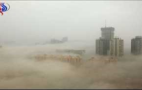 مه دود و اعلام وضعیت قرمز در چین
