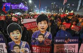 خودسوزی راهب کره‌ای در تظاهرات ضد رئیس‌جمهور