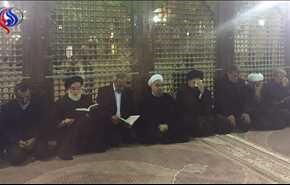 بالفيديو والصور؛ روحاني في زيارة لمرقد الإمام الخميني (رض) والراحل رفسنجاني