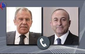 لافروف وجاويش أوغلو يبحثان التحضيرات لمفاوضات أستانا