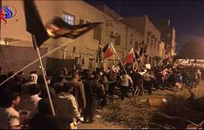 تصاویر درگیری مخالفان بحرینی با عوامل نظام حاکم
