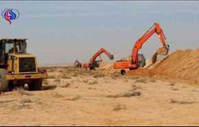 حفر خندق اطراف نجف برای جلوگیری از نفوذ داعش