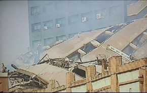 فیلم کامل لحظه فروریختن ساختمان پلاسکو