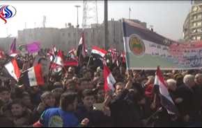 شاهد.. احتفال جماهيري لتحرير حلب في ساحة 