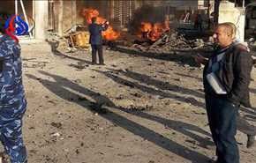 انفجار خودروی بمب گذاری شده در الرمادی + عکس