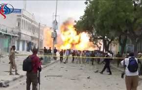 ویدیو؛ لحظۀ انفجار تروریستی در پایتخت سومالی
