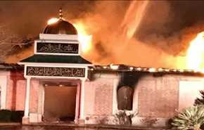 ویدیو؛ مسجد تگزاس در آتش نژادپرستی سوخت +تصاویر