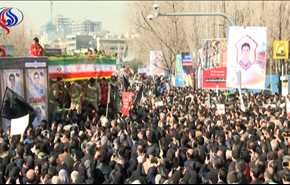 بالفيديو: طهران.. مشهد لا نظير له لحشود مليونية تشيّع جثامين 16 اطفائياً