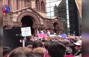 پخش اذان در کلیسای بوستون در اعتراض به ترامپ +ویدیو