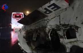 سقوط هواپیمای جت در زیر پل حصارک کرج!+ویدیو