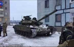 استقرار تانک‌های اوکراین در جبهه شرق