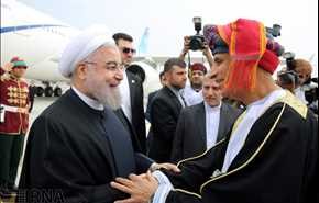 الرئيس الإيراني الدخول إلى عمان