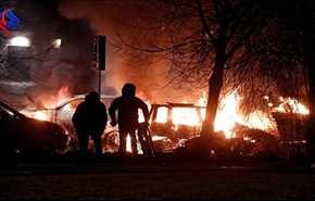 آشوب و آتش افروزی در پایتخت سوئد