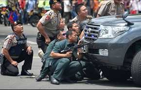 تبادل آتش پلیس اندونزی و یک تروریست مسلح