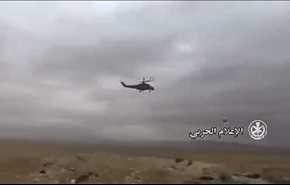لحظاتی از حمله هوایی و زمینی به داعشی ها درتدمر+ویدئو
