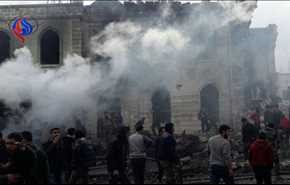 کشته شدن 7 فرد مسلح در انفجار انتحاری شهر اعزاز سوریه
