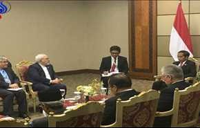 دیدار ظریف با رئیس‌جمهور اندونزی