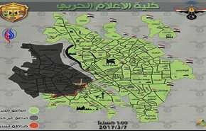 شاهد على الخريطة مناطق الاشتباك اليوم في الجانب الايمن من الموصل