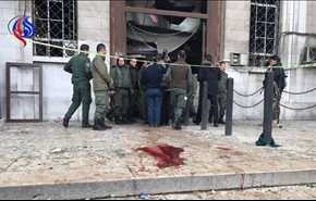فيديو من داخل القصر العدلي بدمشق بعد التفجير الإرهابي