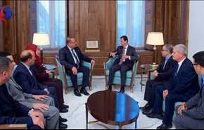 الأسد يستقبل نوابا تونسيين ويحذر من محاولة الارهاب ضرب الهوية والثقافة