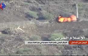 اليمن من الداخل ـ الجيش اليمني يكم لآلية سعودية في جبل العزة بجيزان