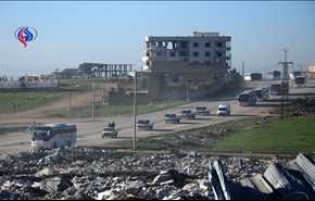 بالفيديو : خروج دفعة رابعة من المسلحين من حمص الى جرابلس