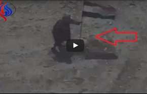 لحظۀ شلیک جنگنده عراقی به یک داعشی در موصل+ فیلم