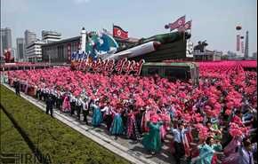 مراسم سالگرد تولد بنیانگذار کره شمالی با رژه نیروهای نظامی/ تصاویر
