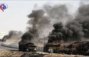 تدمير شاحنة لداعش محملة بمواد سامة في حسنكوي بتلعفر