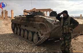 کنترل ارتش سوریه بر مناطقی در اطراف تدمر