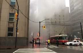 انفجار قوي بحي المال في تورونتو بكندا