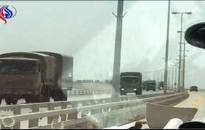 ویدیو ... ورود نظامیان سعودی به بحرین در آستانۀ محاکمۀ شیخ عیسی قاسم