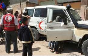 آمبولانس‌های هلال احمر سوریه در فوعه و کفریا+عکس