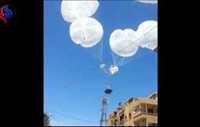 بالفيديو.. الطيران السوري يسقط براميل فوق حي رشدية بدير الزور!!