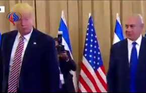 ویدیو ... ماجرای مشروب خوری ترامپ قبل از دیدار با نتانیاهو