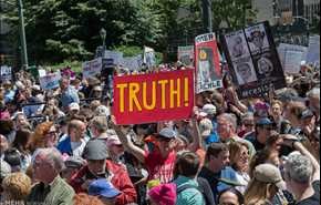 تظاهرات برای افشای حقایق در آمریکا‎ | تصاویر