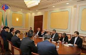 ظریف و همتای قزاقستانی در آستانه مذاکره کردند