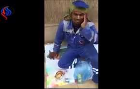 بالفيديو... شاهد ماذا فعل سعودي مع عامل نظافة أفطر نهار رمضان؟!