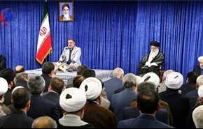 قائد الثورة الاسلامية يستقبل كبار المسؤولين الايرانيين