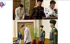 ویدیو ... کره شمالی زندانی گریان آمریکایی را آزاد کرد