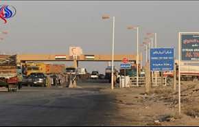 عبور نخستین کامیونها از مرز سوریه و عراق +ویدیو
